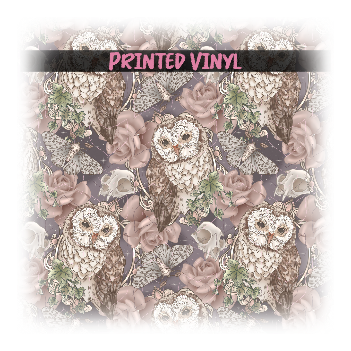 Whispers of wisdom roses Printed Vinyl (3 color ways)