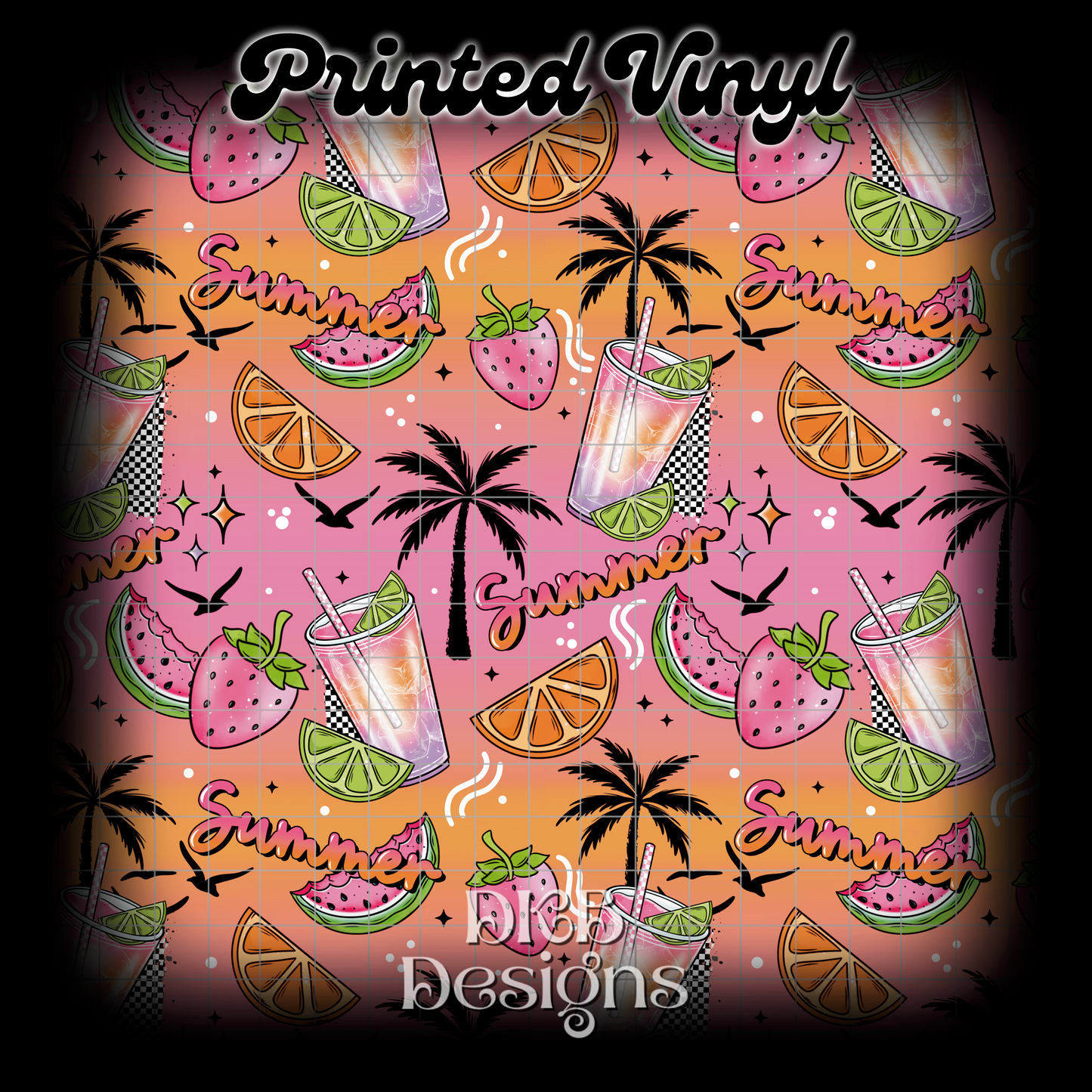 Summer days Printed Vinyl