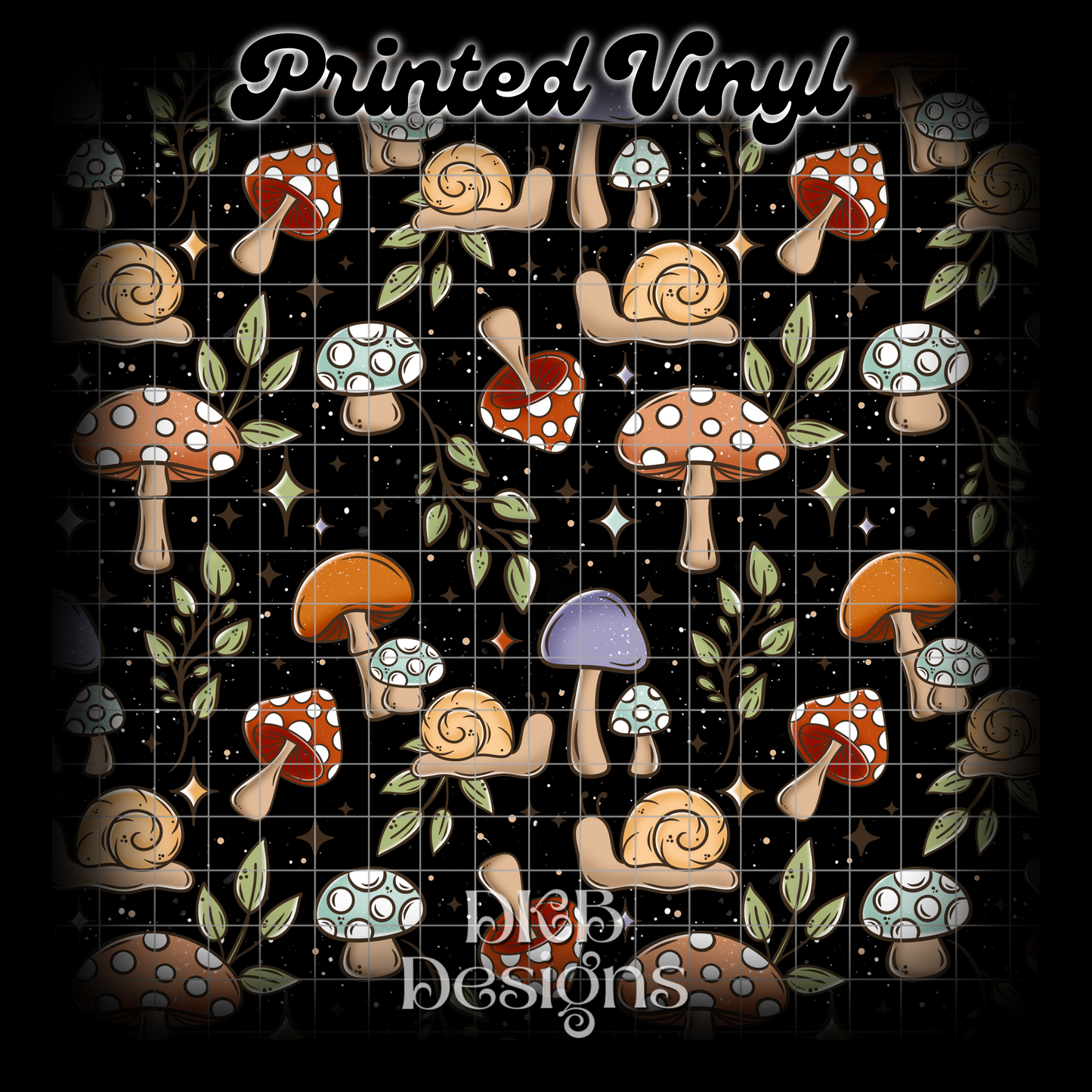 Shroomy Printed Vinyl