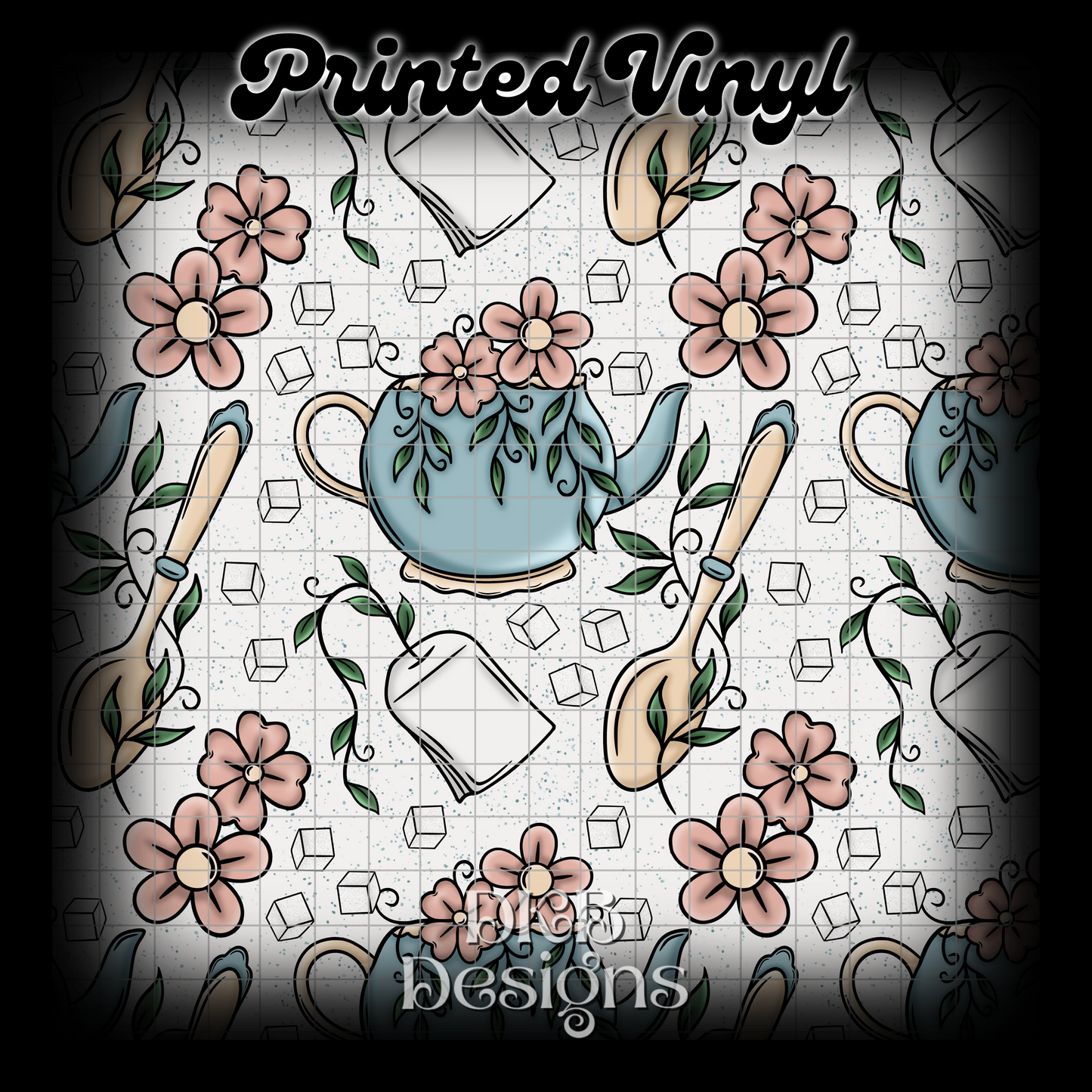Tea Printed Vinyl