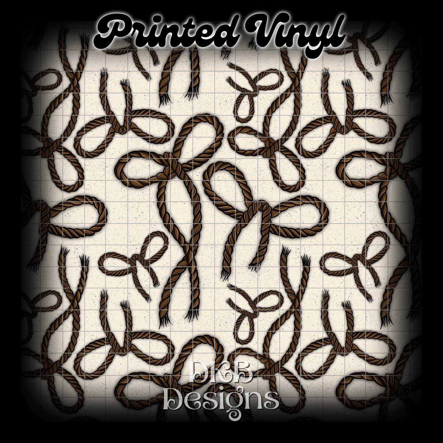 Rope bow Printed Vinyl