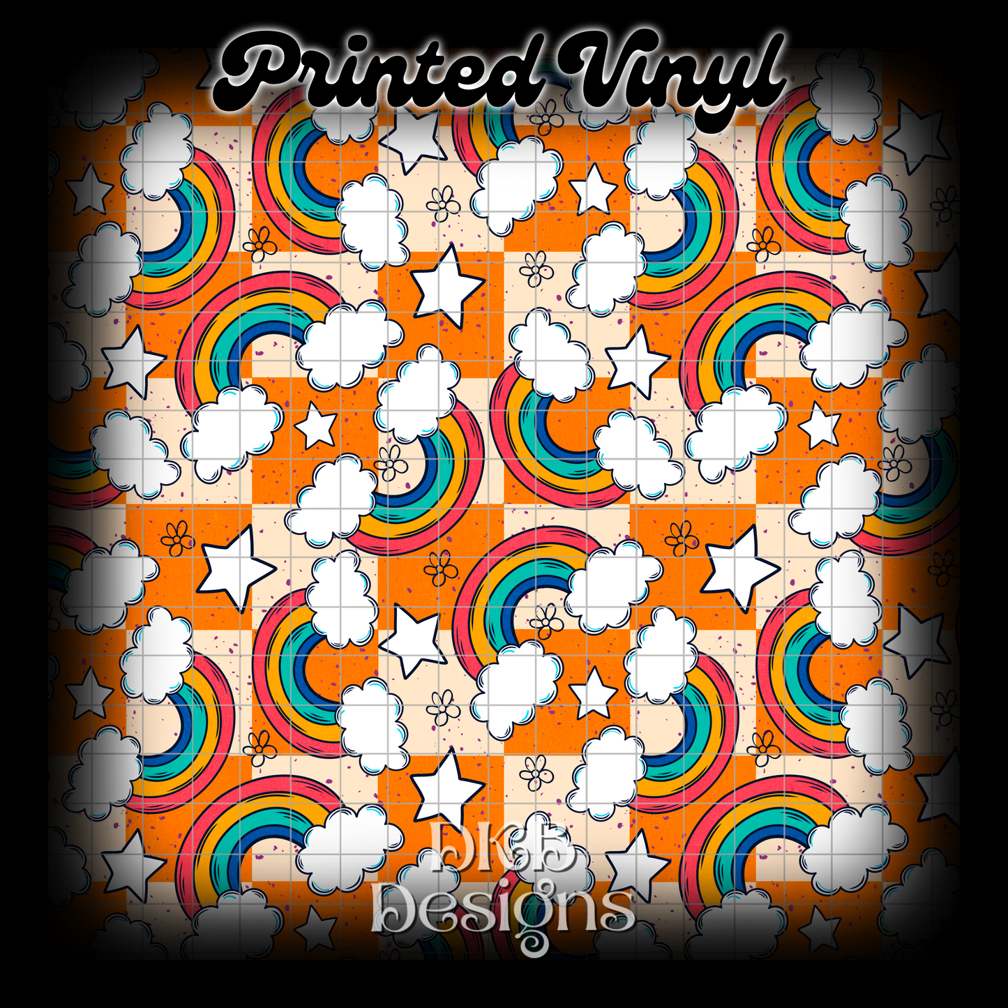 Rainbow Printed Vinyl