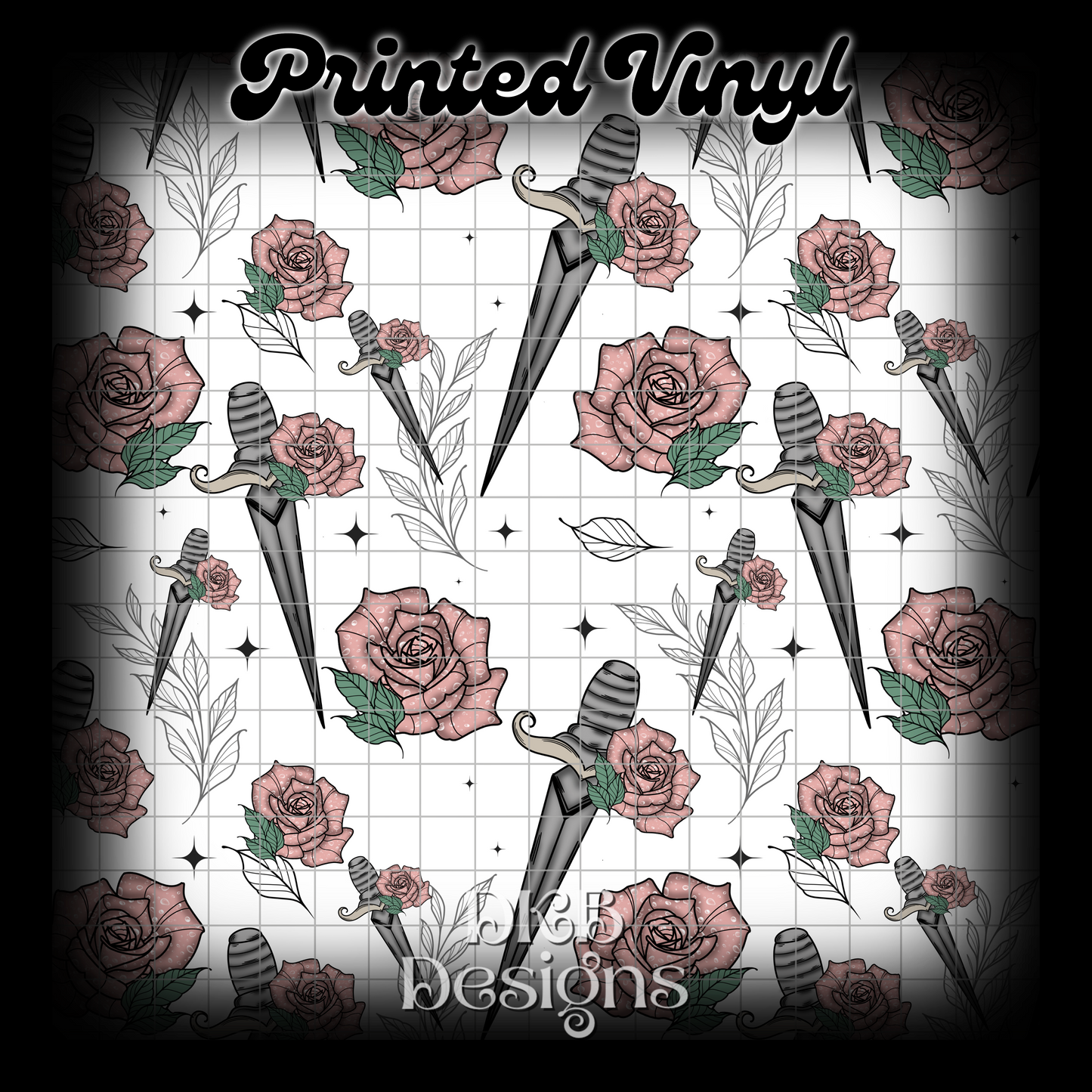 Swords Printed Vinyl