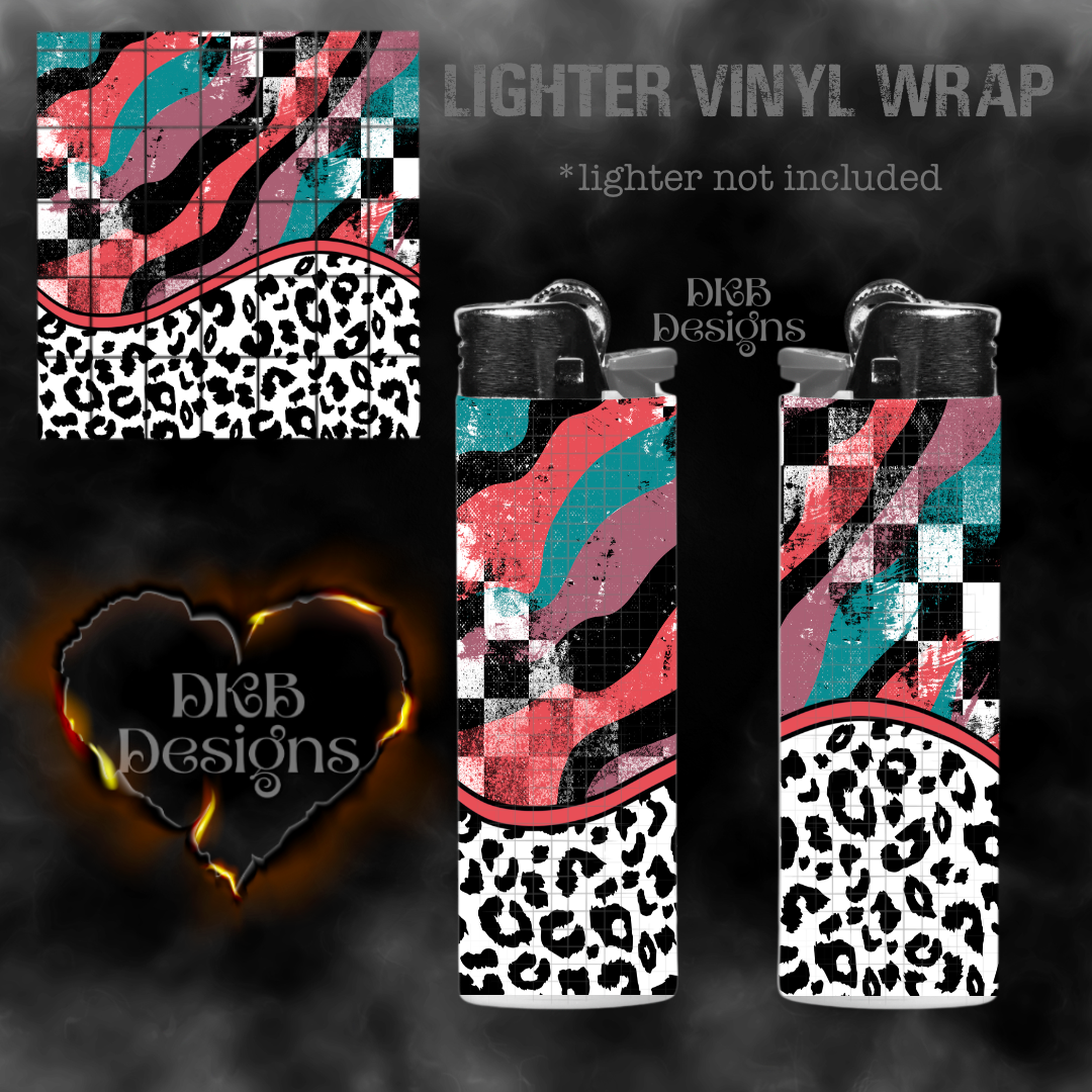 Grungy lighter vinyl wrap