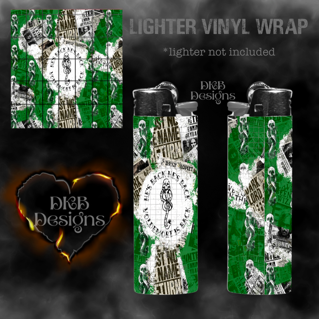 He’s back vinyl lighter wrap