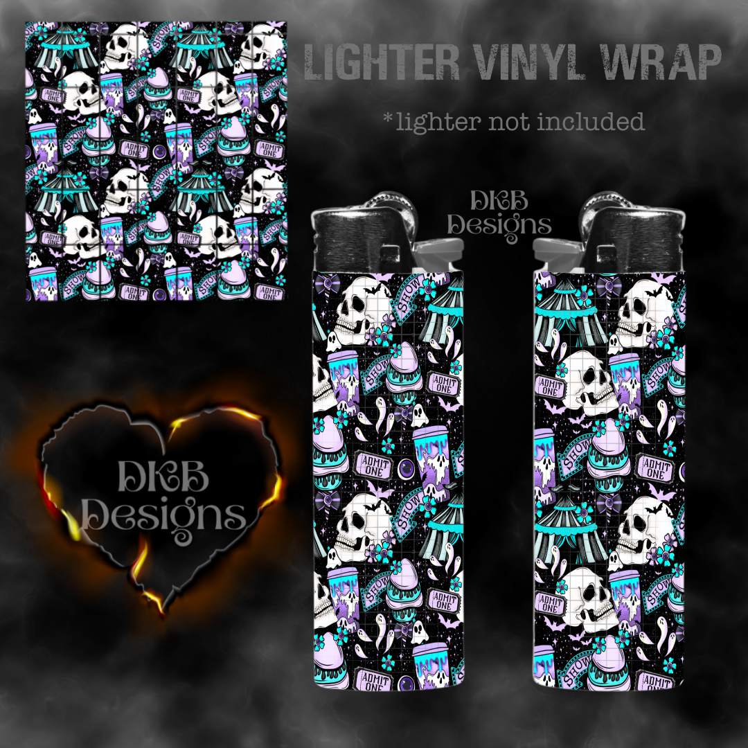 Show black vinyl lighter wrap