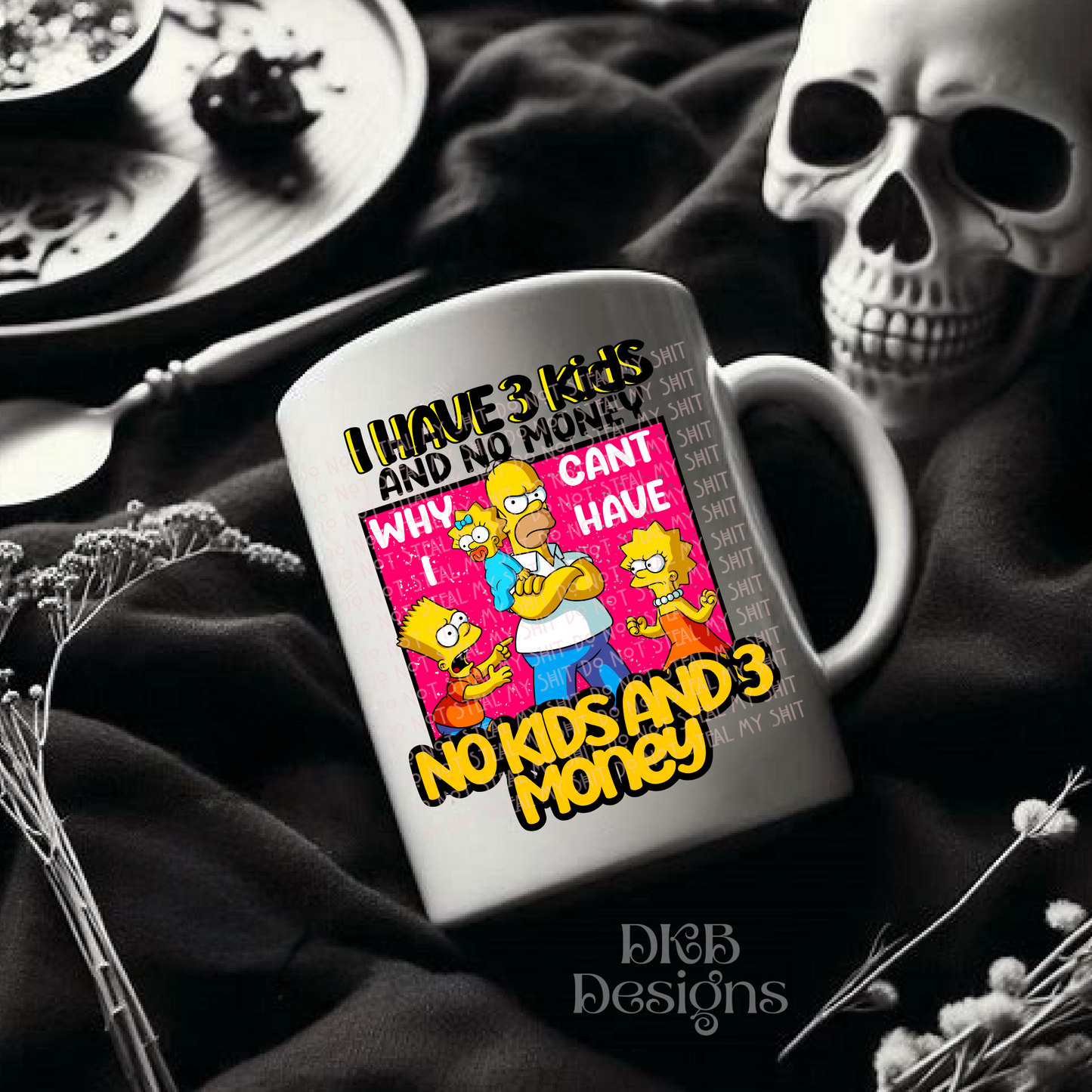 3 kids no money UV DTF