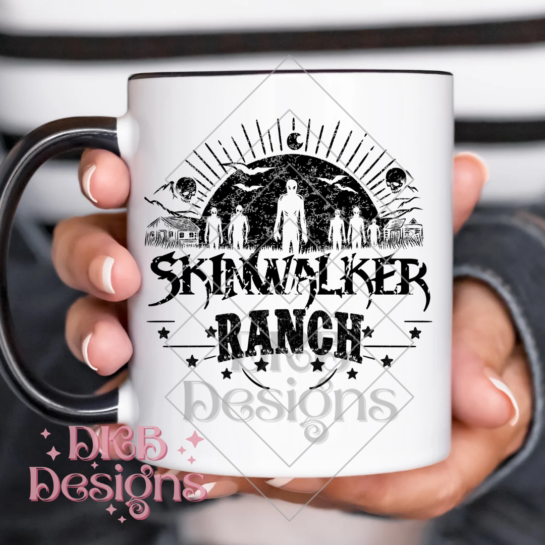 Skinwalker ranch black UV DTF