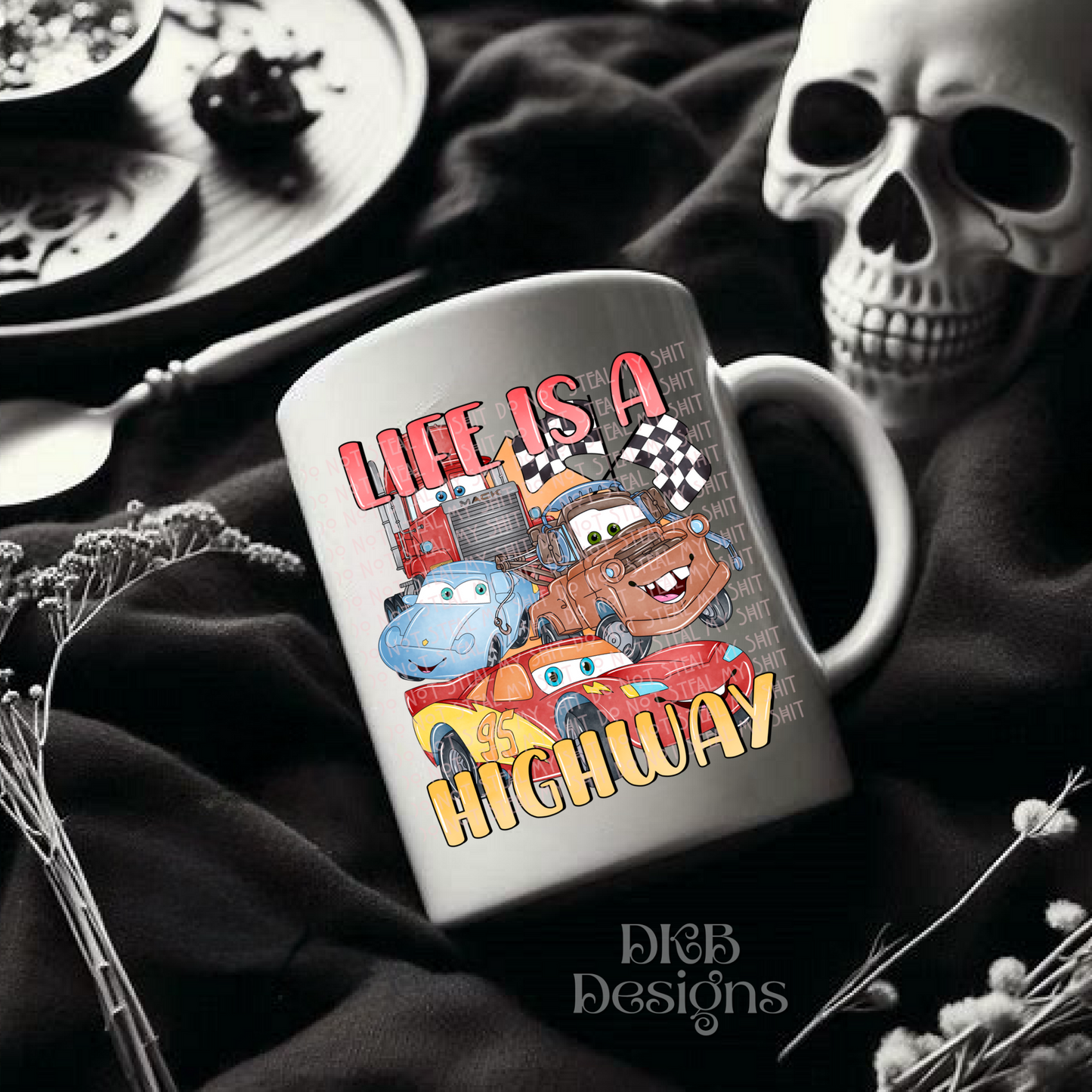 Life is a highway UV DTF