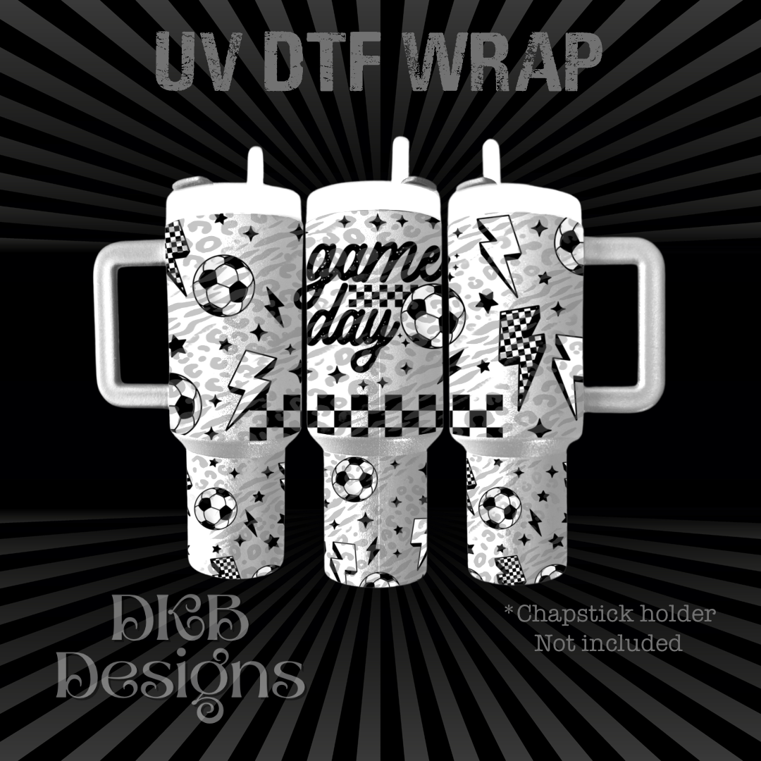 Game day soccer Chapstick holder UV DTF