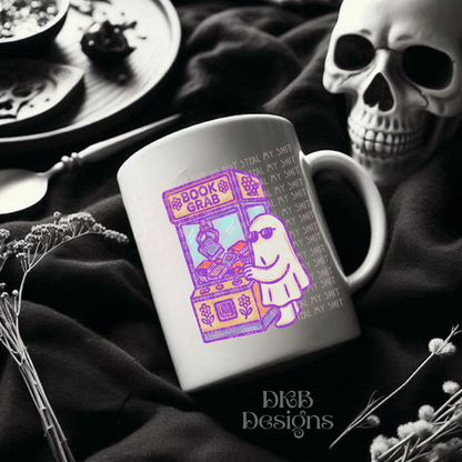 Book grab ghost purple UV DTF