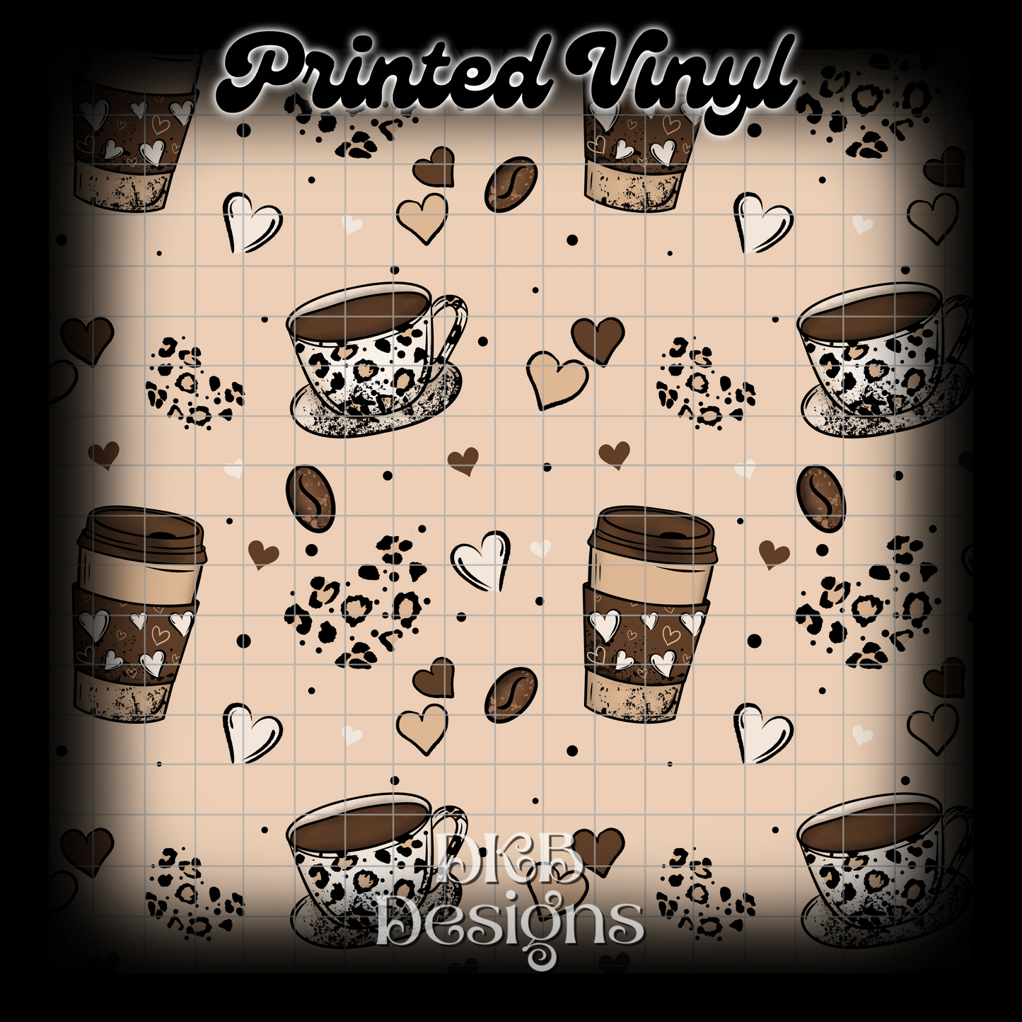 Leopard coffee Vinyl