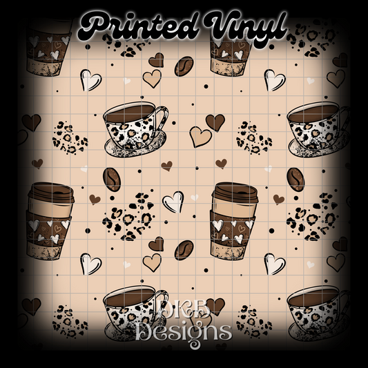 Leopard coffee Vinyl