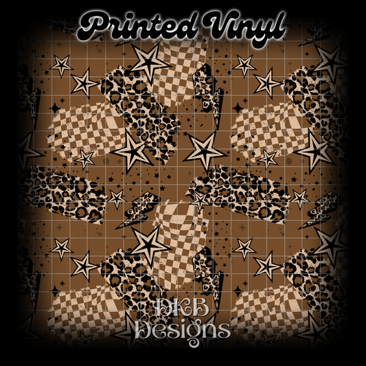 Cheetah checker Vinyl
