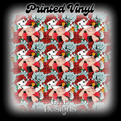 Queen of roses Printed Vinyl