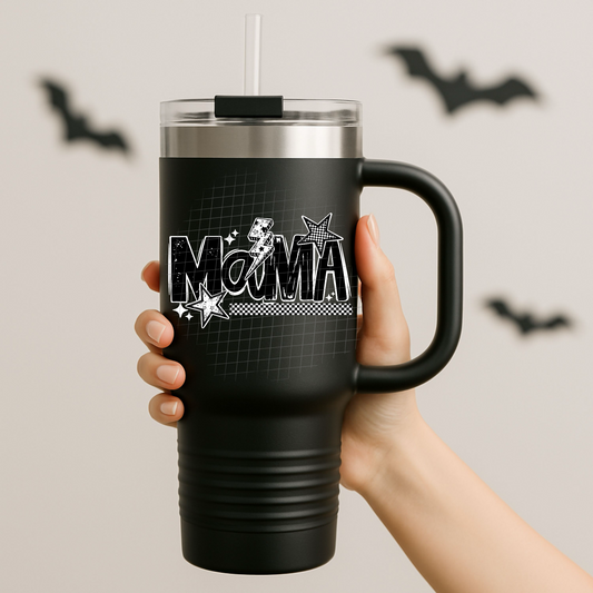 Mama with white stars UV DTF