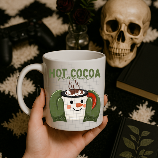 Hot cocoa season green UV DTF