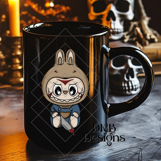 Horror monsters J no words UV DTF