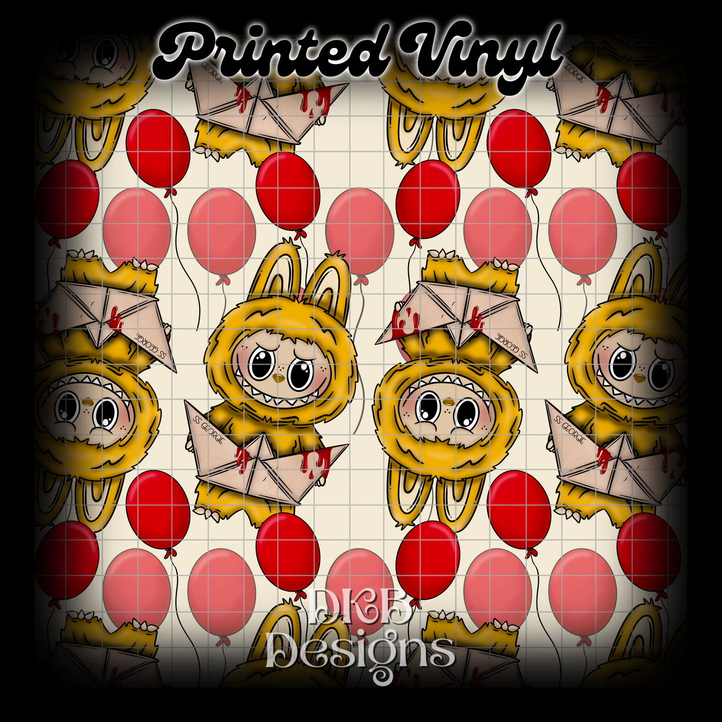 Horror monsters g Printed Vinyl