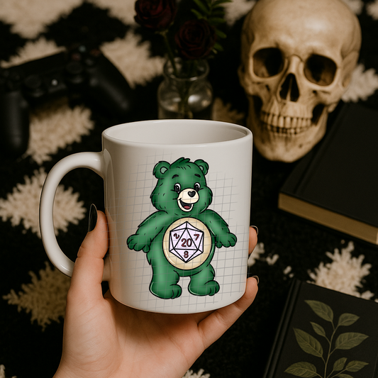 Green stranger bear UV DTF