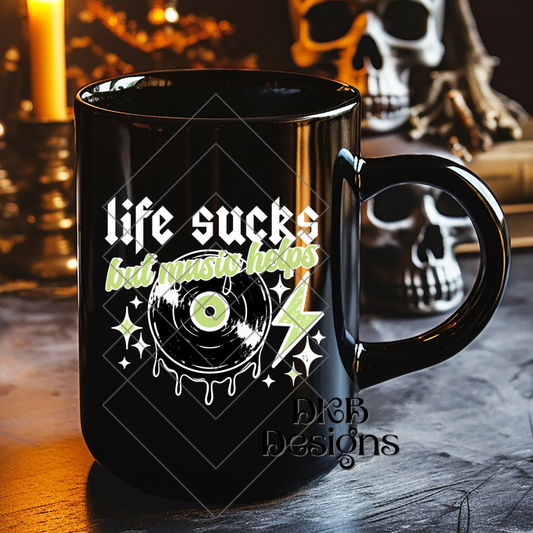 Music helps white UV DTF