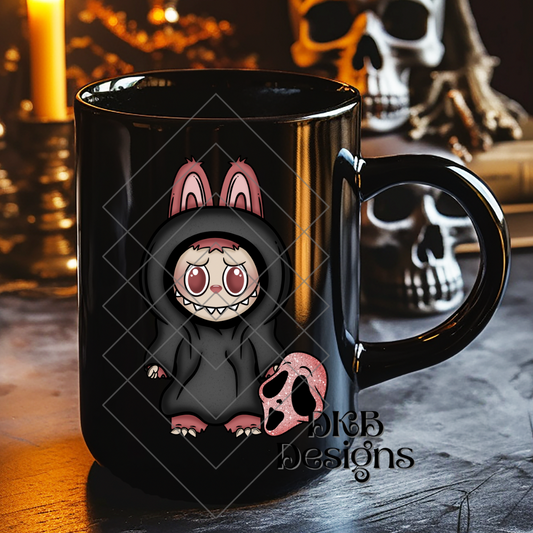 Horror monsters GF pink no words UV DTF