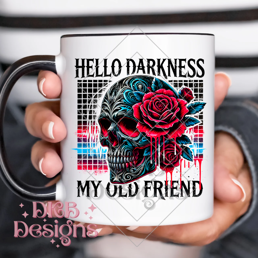 Hello darkness UV DTF