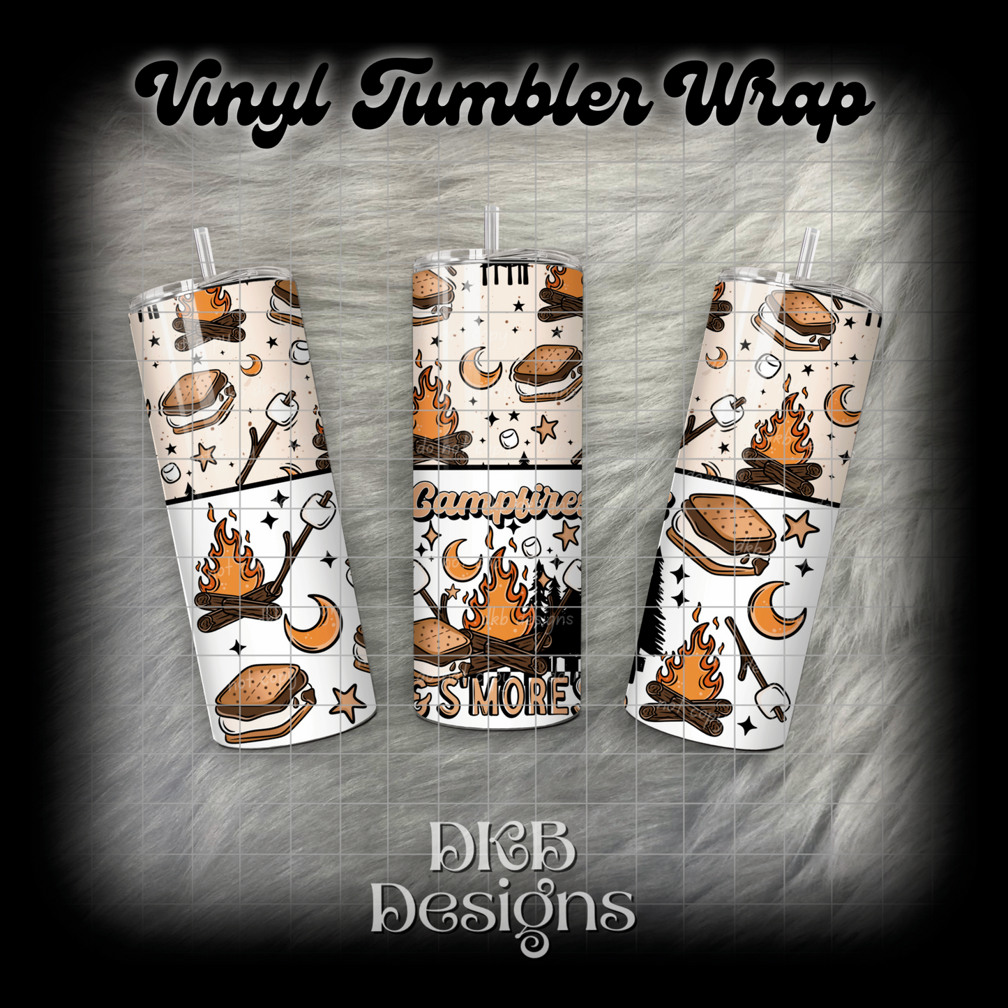 Campfires tumbler wrap