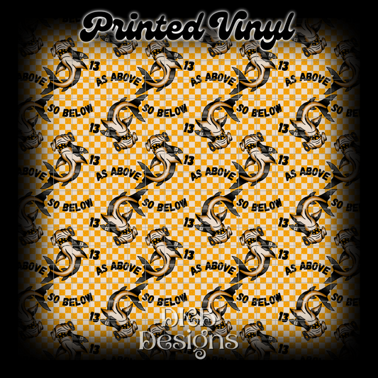 As above so below Printed Vinyl