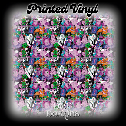 Villian collab mashup 2 Printed Vinyl