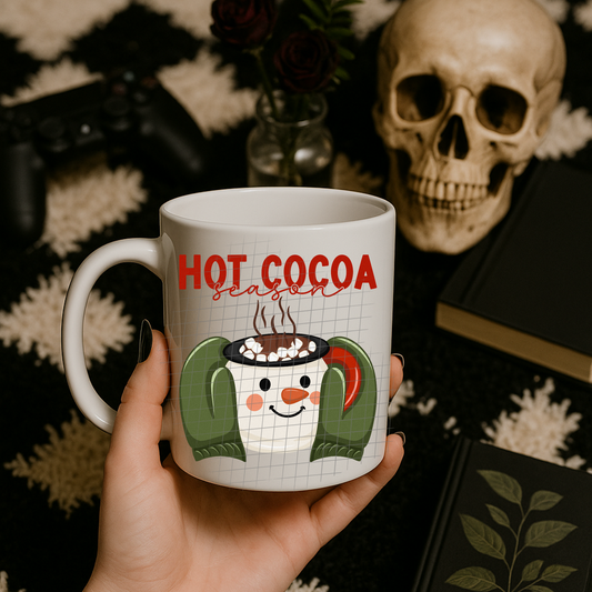 Hot cocoa season red UV DTF