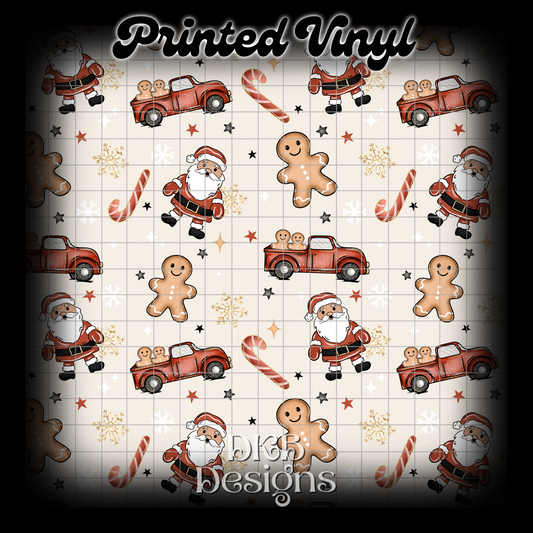 Truck Santa Vinyl
