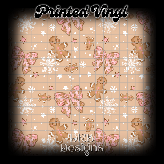 Gingerbread bow Vinyl