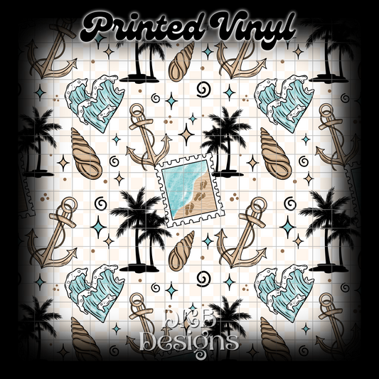 Ocean stamp Vinyl