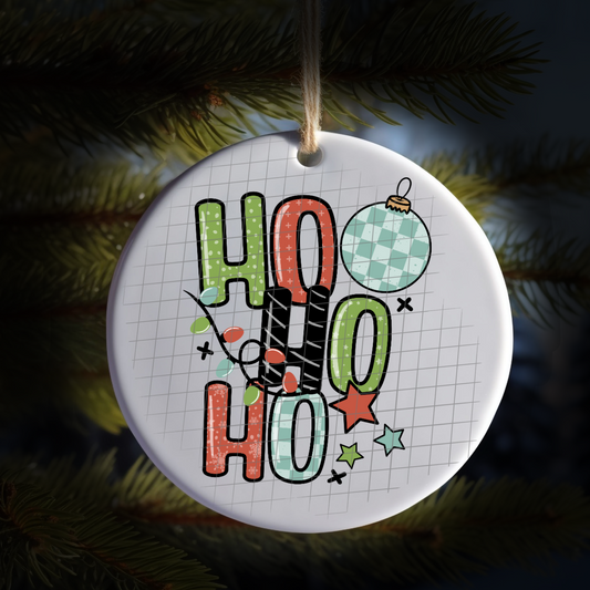 Ho ho ho blue greenUV DTF