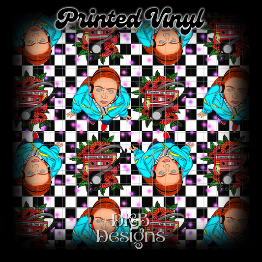 Graveyard scene Printed Vinyl