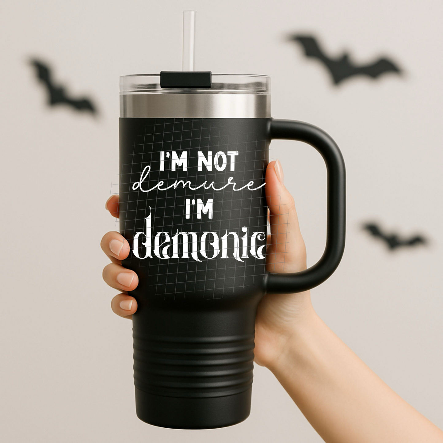 Demonic white UV DTF