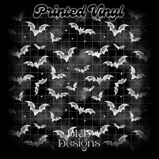 Bats black background Vinyl