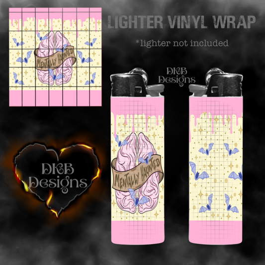 Mentally haunted drip lighter vinyl wrap