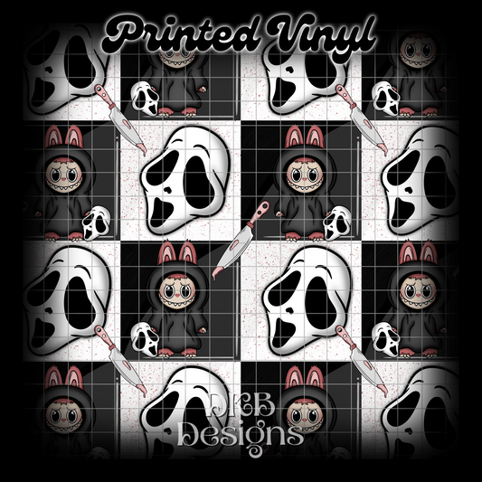 Horror monsters Gf Printed Vinyl