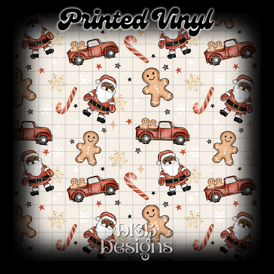 Truck Santa Vinyl