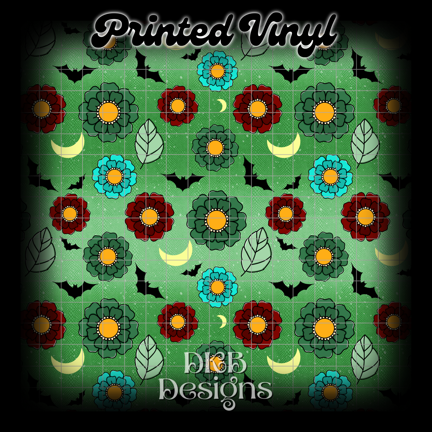 Medusa florals Printed Vinyl