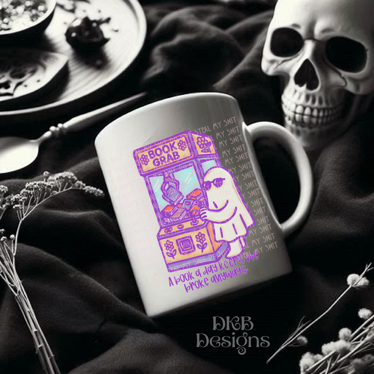 A book a day purple UV DTF