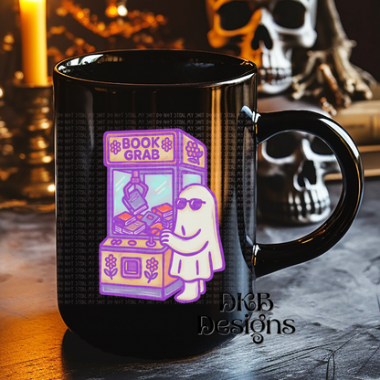 Book grab ghost purple UV DTF