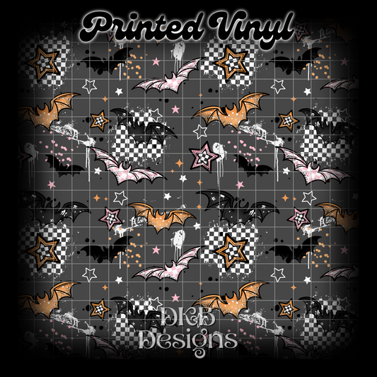 Grunge patterned bats Vinyl