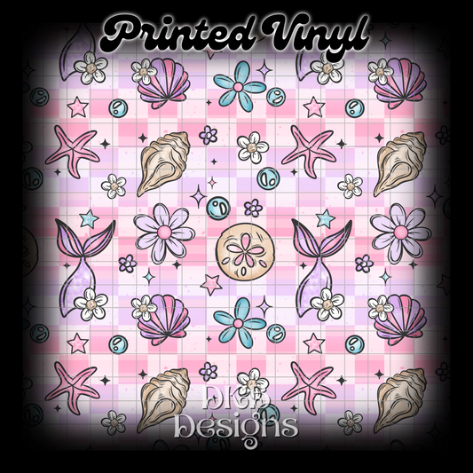 Mermaid florals Vinyl