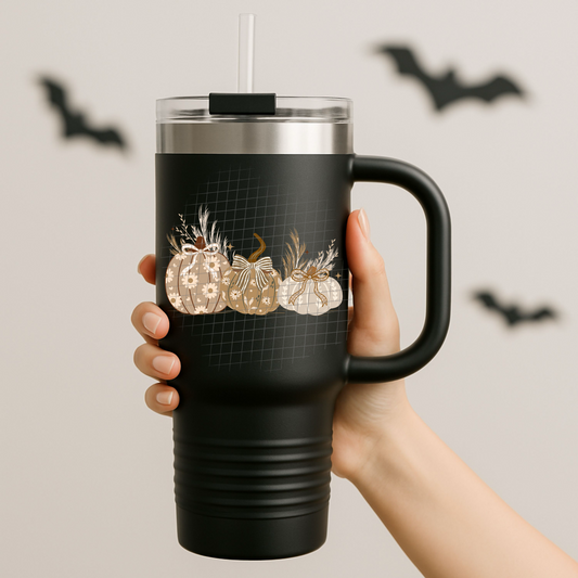 Fall pumpkins UV DTF