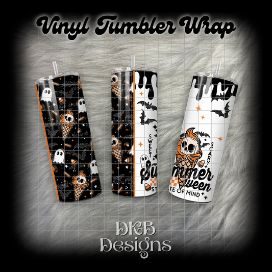 Summerween vinyl tumbler wrap
