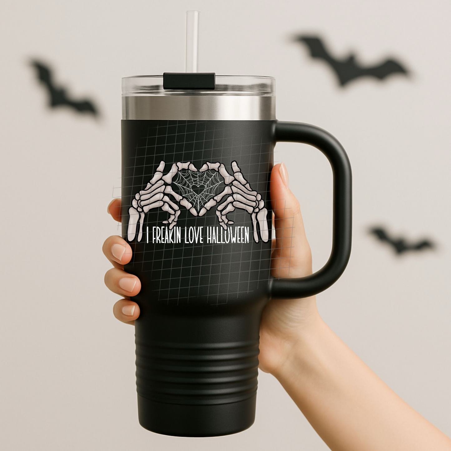 I freakin love Halloween white UV DTF