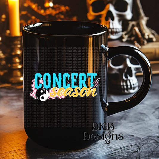 Concert season white UV DTF